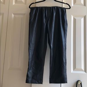 Urban Outfitters black leather jogger pants